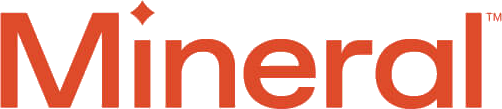 Mineral orange vector logo