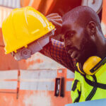 Worker in extreme temps