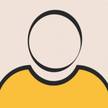 Mineral Silhouette Headshot Avatar in a yellow shirt