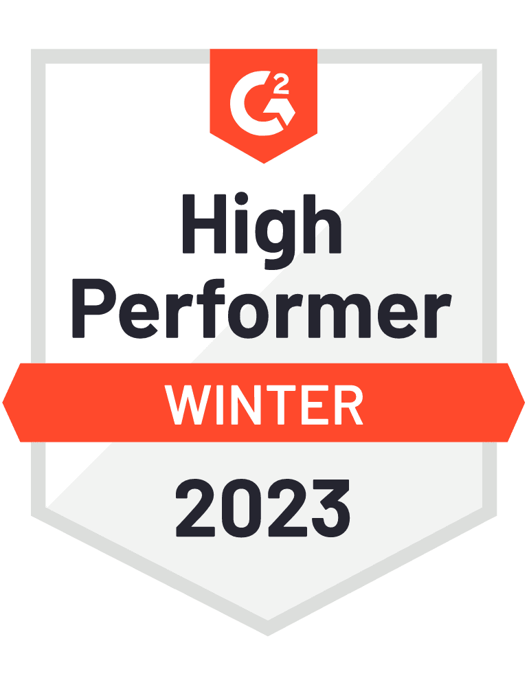 High Performer Winter 2023 G2 Badge