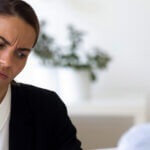 Employee seeking help and guidance from their employers about benefits
